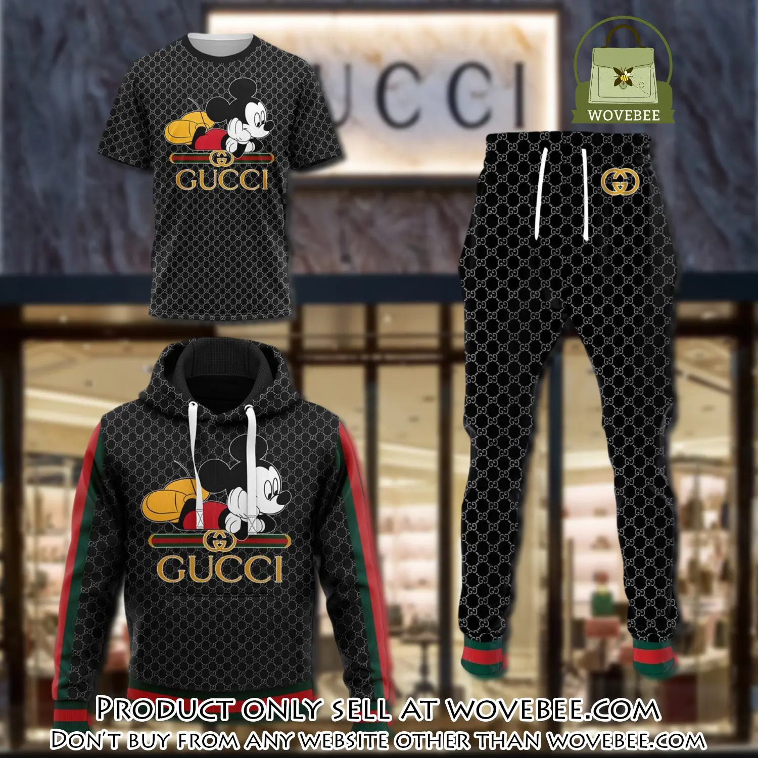 Gucci mickey mouse tshirt hoodie sweatpants pants luxury clothing clothes disney gifts type 94 hoodie outfit ideals for men and women wvb5849669